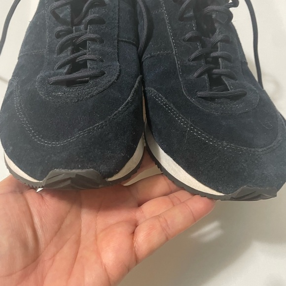 Eileen Fisher Haste cloud dark navy suede sneakers. Minimal wear - Picture 8 of 12